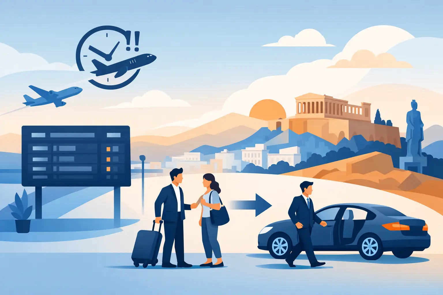 Athens Flight Delay Transfer When Plans Change