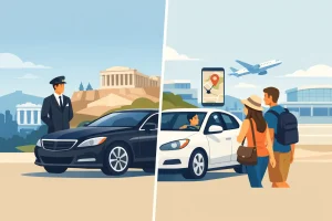 Chauffeur Versus Rideshare Athens for Your Trip