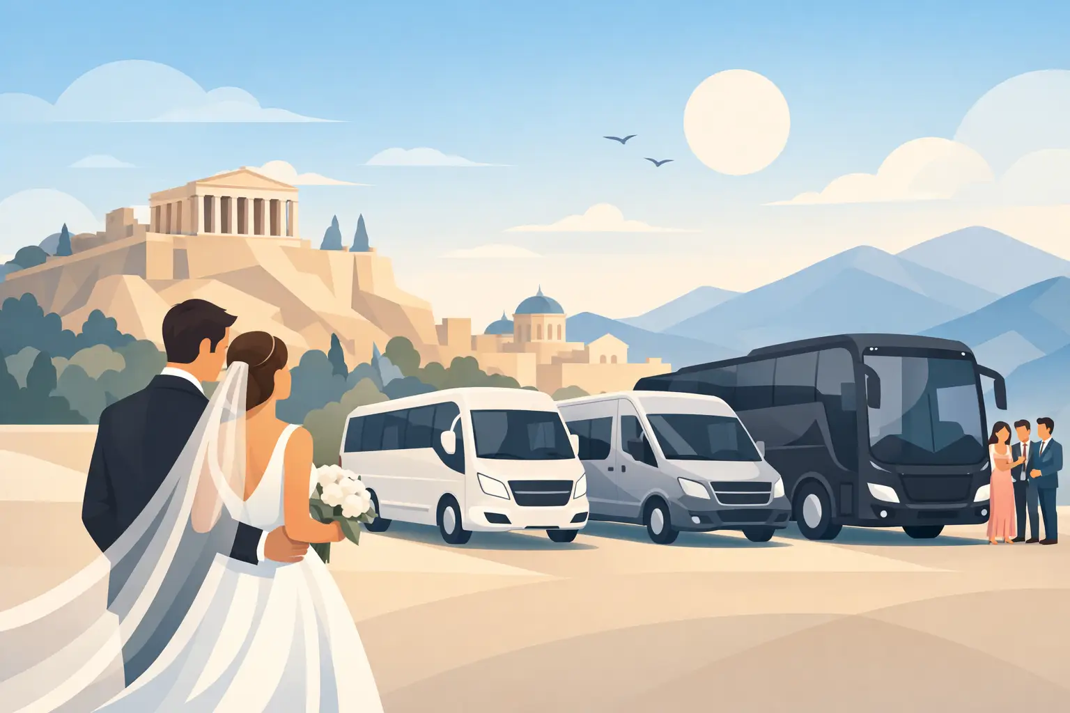 Best Group Transportation for Weddings in Athens