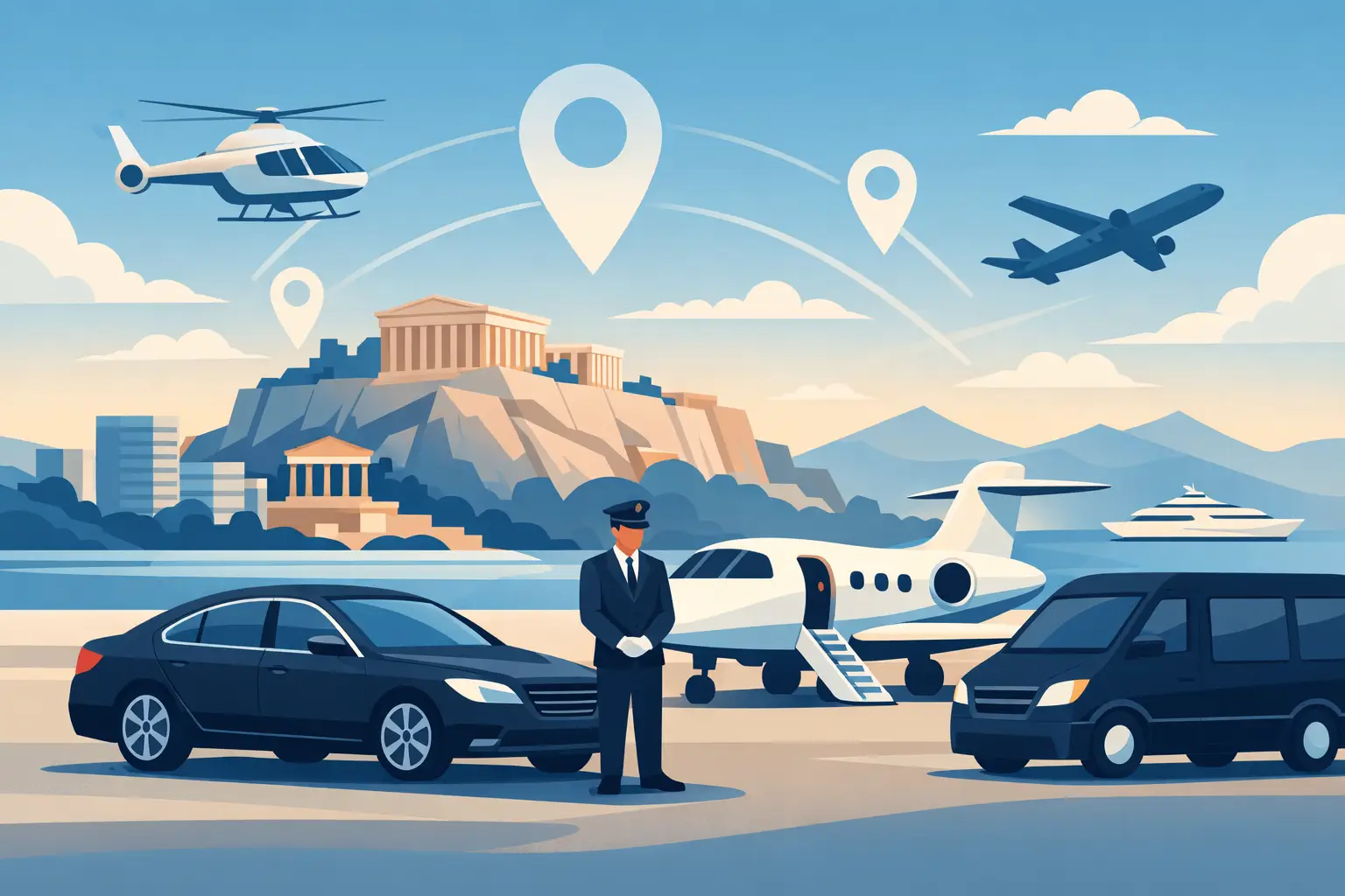 Executive Itinerary Transport Guide for Athens